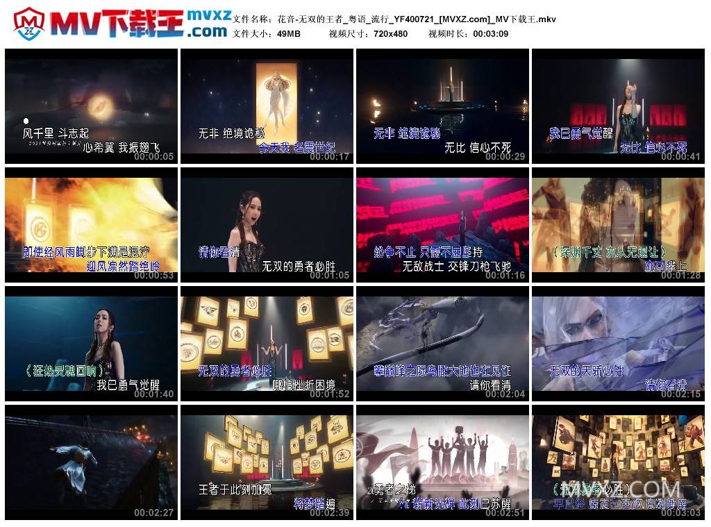 花音-无双的王者_粤语_流行_YF400721